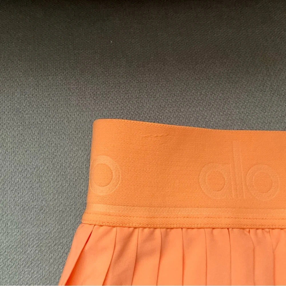Alo Yoga Aces Tennis Skirt Cantaloupe S